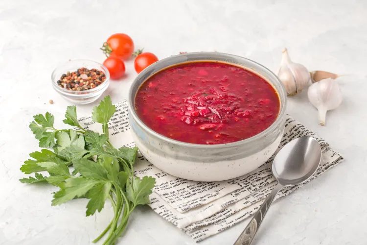 russische rote bete suppe vegetarischer bortsch rezept