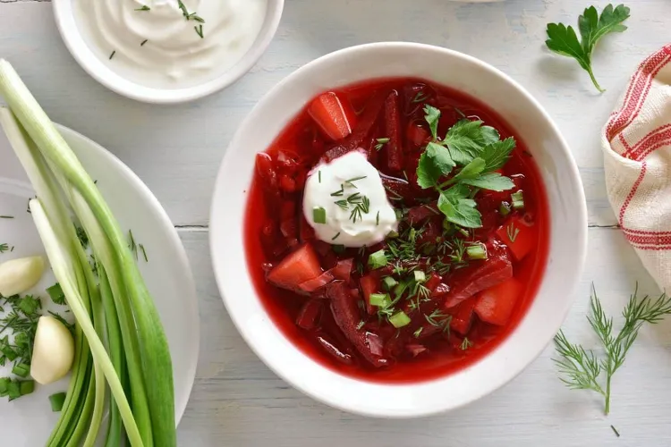 vegetarischer bortsch russische rote bete suppe originalrezept