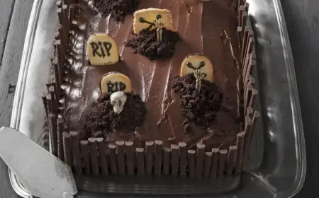 halloween friedhofskuchen dekoideen für kuchen