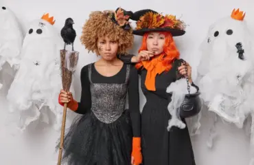 halloween kostüm für bff ideen hexe gruppenkostüm beste freundinnen