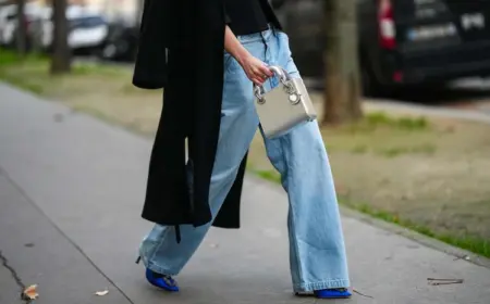 Jeans Trend 2023 - Puddle Pants im Herbst tragen