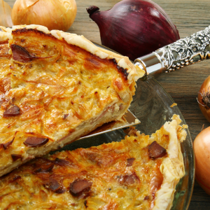 zwiebelkuchen mit blätterteig herbst
