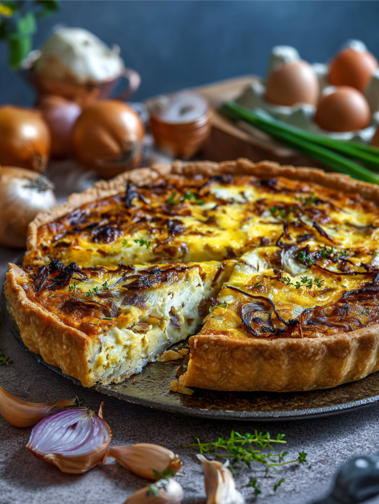 zwiebelkuchen mit mürbeteig herbst