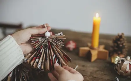 engel basteln mit papier skandinavischer baumschmuck