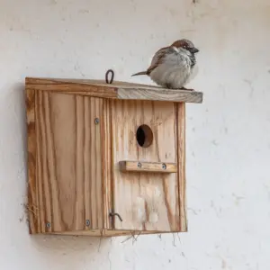 gefiederte freunde im garten unterstützen und dafür geeignete nistkästen reinigen und pflegen