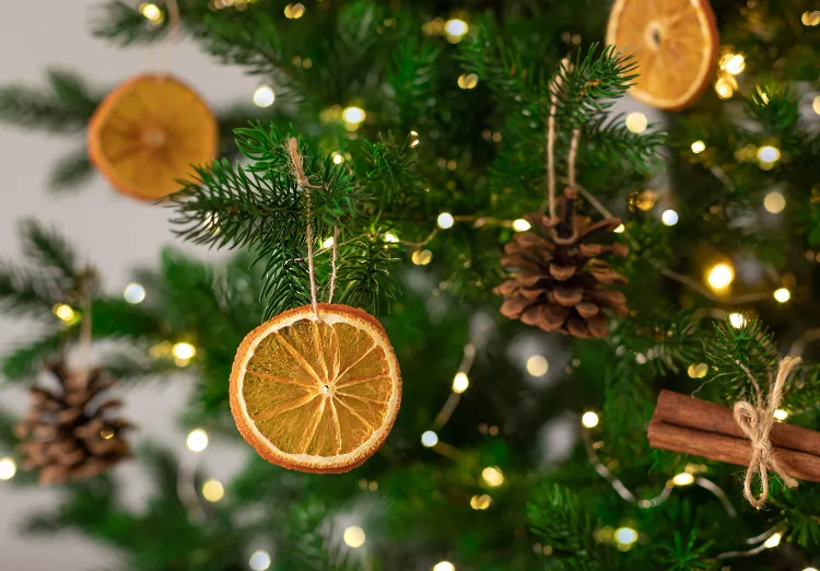 getrocknete orangenscheiben weihnachtsschmuck selber machen ideen
