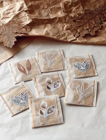 kreativer adventskalender mit verschiedenen teesorten