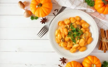 kürbis gnocchi vegan zubereiten leichte kürbis rezepte abendessen