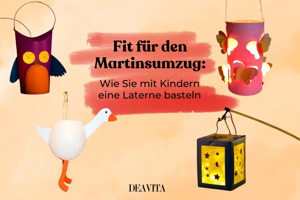 Laterne basteln mit Kindern für den Martinsumzug