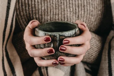 november nägel herbstliches nageldesign