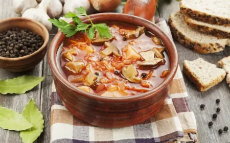 ofensuppe ohne fleisch mit kartoffeln, zucchini und champignons