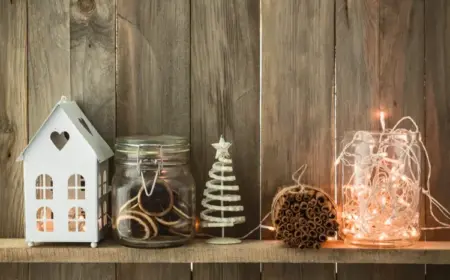 weihnachtsdeko im glas selber machen mit naturmaterialien wie orangen oder lichterkette