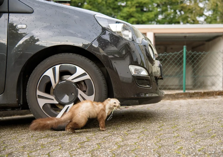 bei revierkampf zwischen tieren schäden verhindern und marder vom auto fernhalten