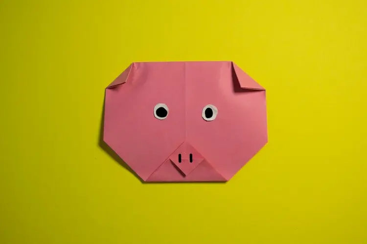 glücksschwein basteln idee für verpackung von geschenken zu silvester aus papier