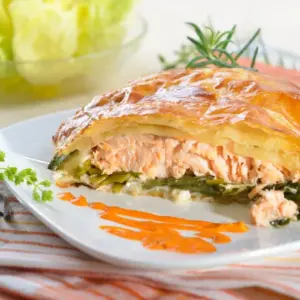 lachs im blätterteig mit spinat und frischkäse hauptgericht weihnachtsessen