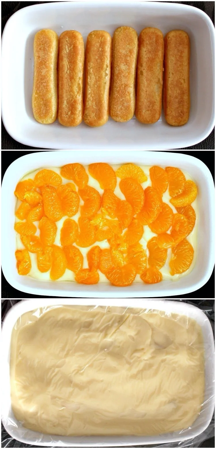 mandarinen dessert mit vanillepudding zubereitung schritt für schritt