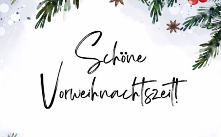 Schöne Vorweihnachtszeit wünschen mit Bild