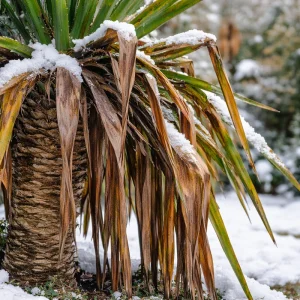 Yucca Palme hat Frostschaden - Wie Sie das erkennen und beheben