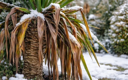 Yucca Palme hat Frostschaden - Wie Sie das erkennen und beheben
