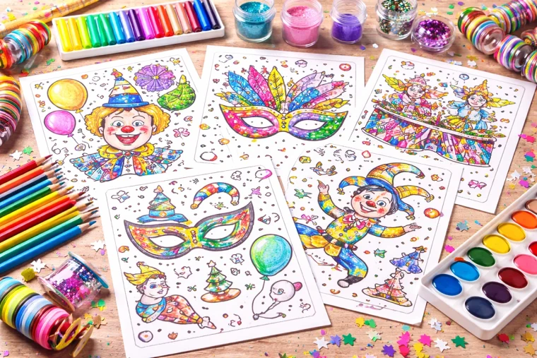 Bunter-Malspa-Kostenlose-Faschings-Ausmalbilder-f-r-Kinder-zum-Ausdrucken