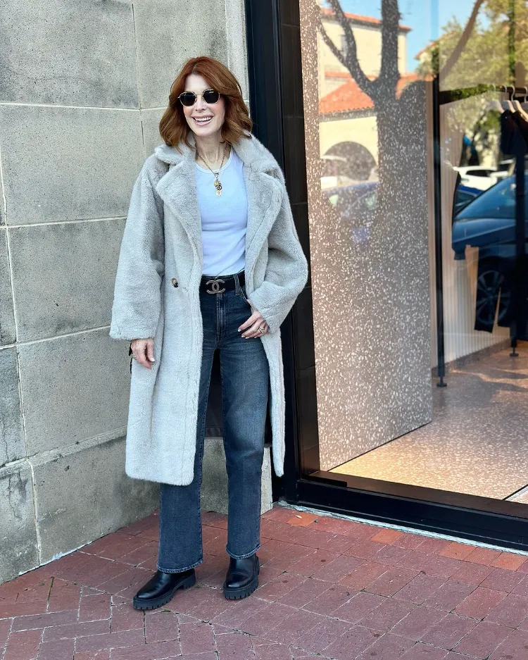mantel und jeans kombinieren schicke mode ab 60