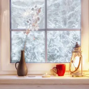 minimalistische dekoration für den winter