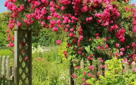 rosenbogen bepflanzen mit jungen rosensträuchern