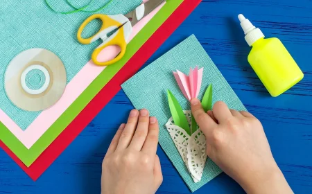 tulpen basteln, aber diesmal nicht aus papier, sondern mit diesen coolen materialien