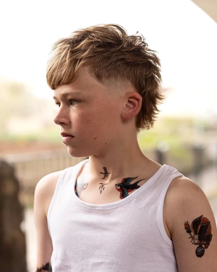 foto instagram faux mohawk für kinder haarschnitte für jungs mittellange haare