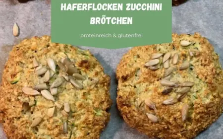 haferflocken zucchini brötchen proteinreiches rezept mit hüttenkäse