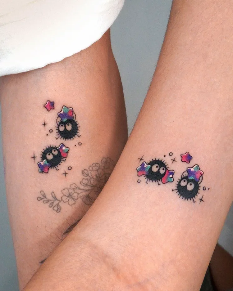 kleine tattoo ideen für pärchen susuwatari