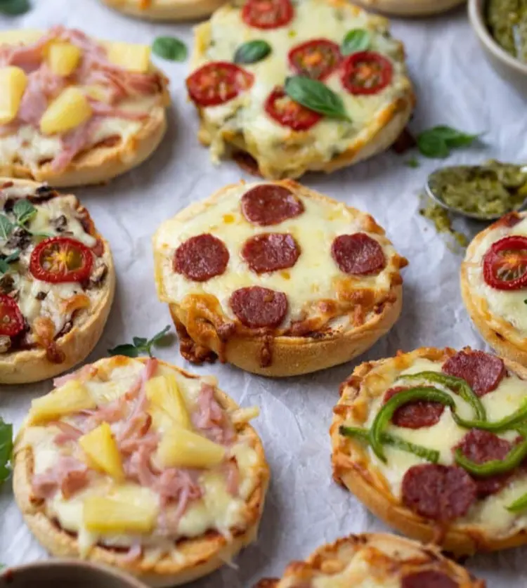 mini pizzas im sandwichmaker schnell machen