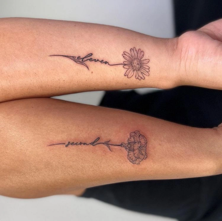 Mutter Tochter Partner Tattoo