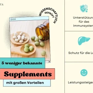 5 weniger bekannte supplements mit beeindruckenden vorteilen