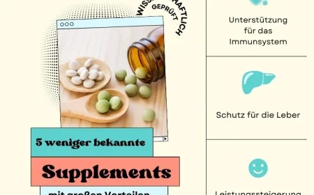5 weniger bekannte supplements mit beeindruckenden vorteilen
