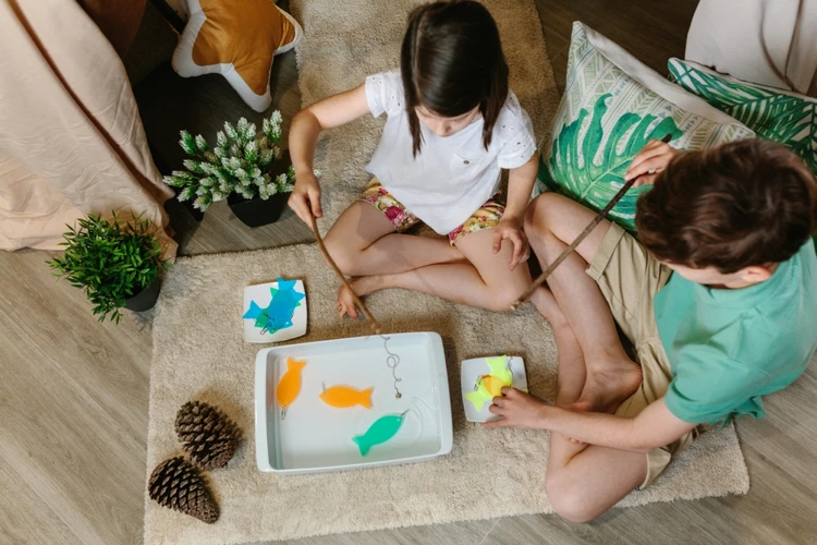 angelspiel für kinder selber basteln