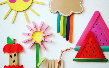 DIY Ideen für Kinder im Sommer mit Holzstielen