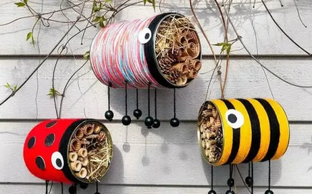 Insektenhotels aus Dosen selber machen als Abschiedsgeschenke für den Kindergarten