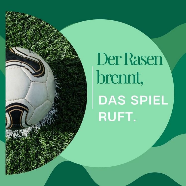 Schönen Fußballabend mit Bildern Freunden und Familie wünschen - Der Rasen brennt, das Spiel ruft