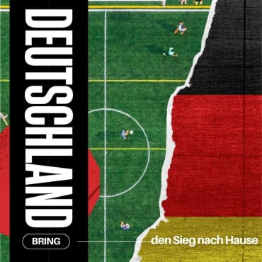 Schönen Fußballabend mit Bildern wünschen - Das deutsche Team anfeuern