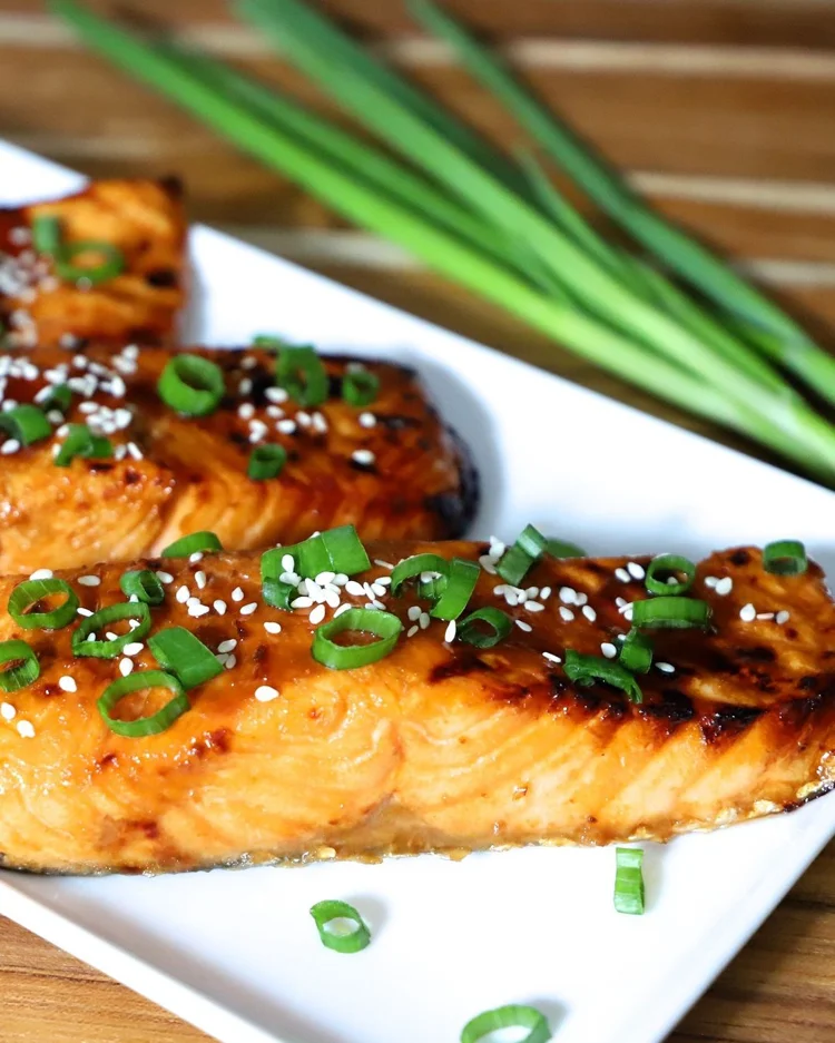 Teriyaki Lachsfilets aus dem Airfryer Rezept