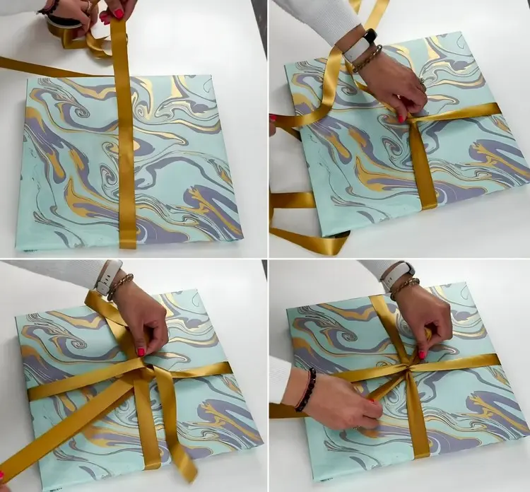 Wie Sie ein Band hübsch binden können, um eine Schleife zu erhalten