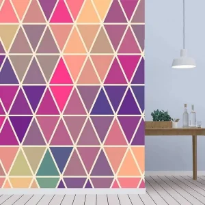 Dreiecke abkleben und Wand farbig gestalten