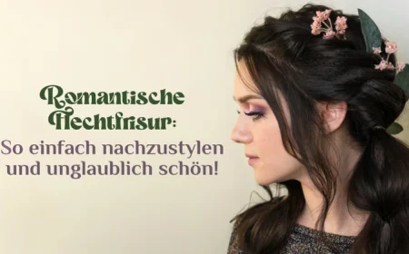 romantische frisur für lange haare