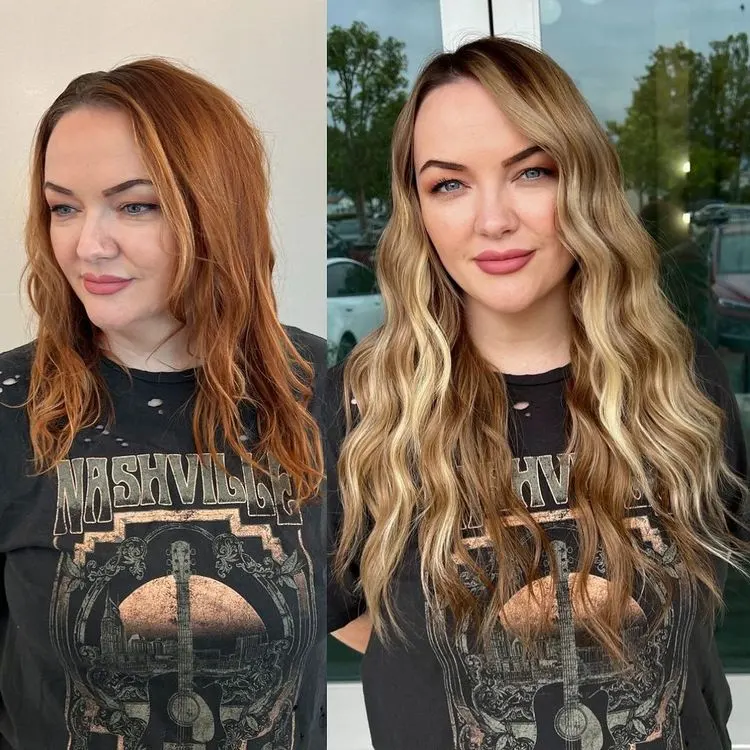 Rote Haare blond färben selber oder beim Friseur