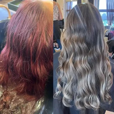 Wählen Sie Strähnchen oder Balayage als mäßige Lösung