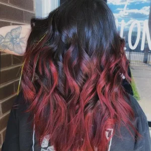 Balayage Braun Rot - angesagte Haarfarben für Brünette