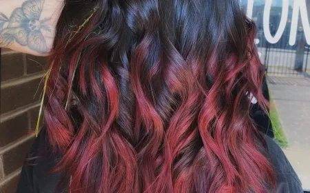 Balayage Braun Rot - angesagte Haarfarben für Brünette