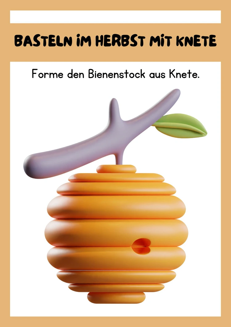 bienenstock aus knete