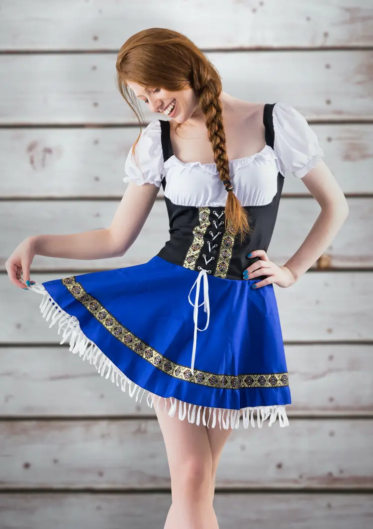 einfacher seitlicher zopf zum dirndl